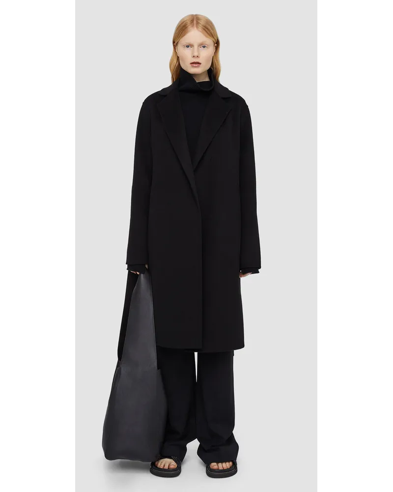 Joseph Double Face Cashmere Cenda Long Coat Black