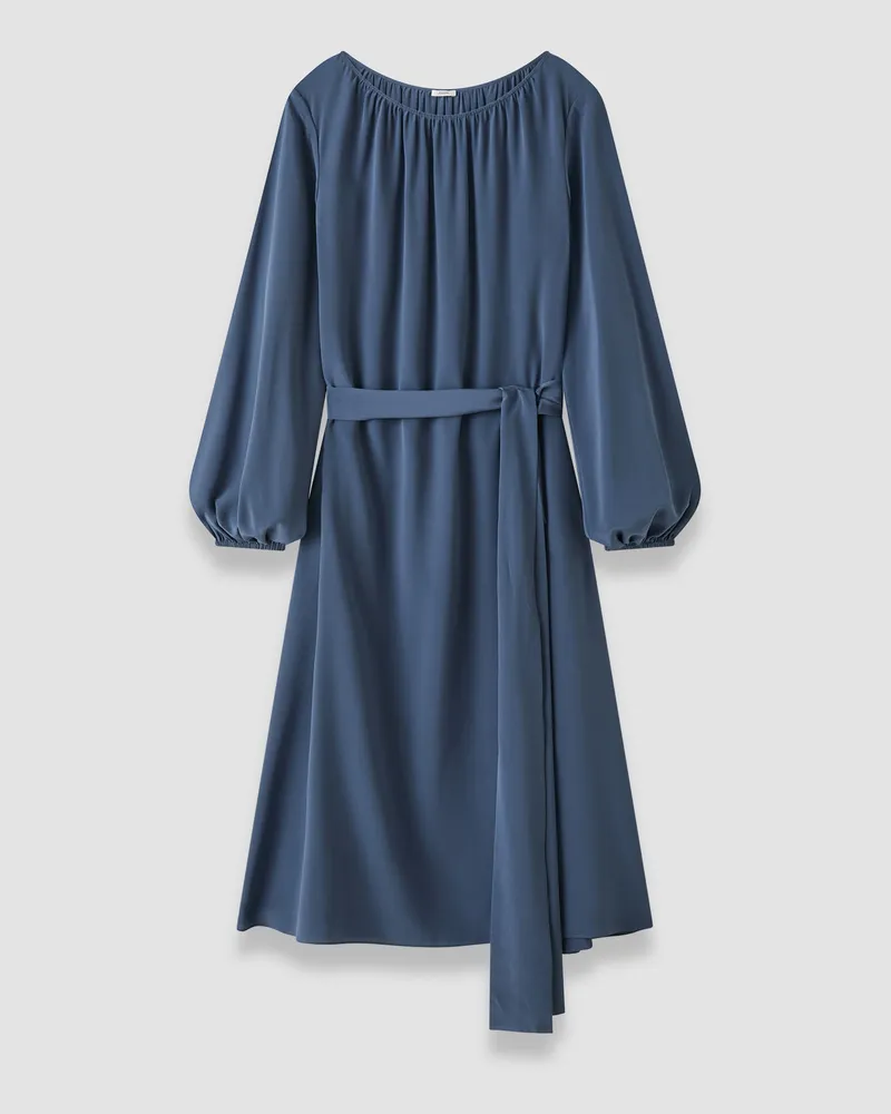 Joseph Cupid Crepe de Soie Silk Dress - Shorter Blue