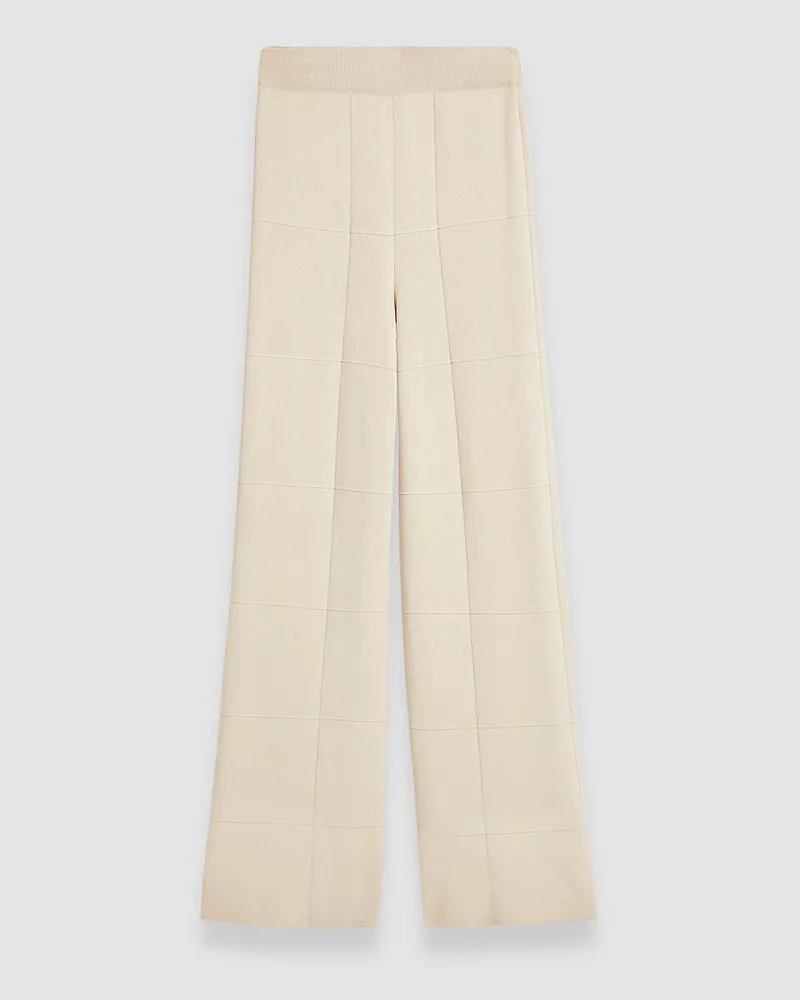 Joseph Grid Viscose Knitted Trousers - Regular / XXS 