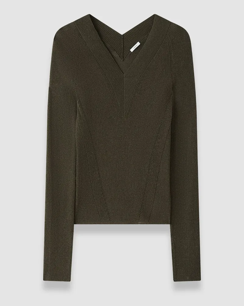 Joseph Harti Linen Blend Knit Top - XXS 