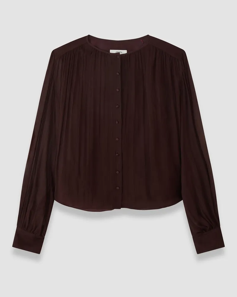 Joseph Elisa Silk Chiffon Blouse - 48 