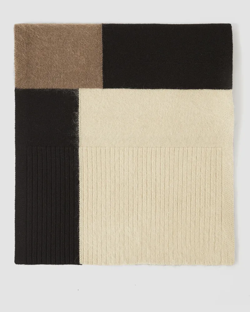 Joseph Overlay Wool Scarf Grey