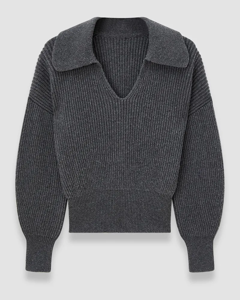 Joseph Light Cardigan Stitch Open Neck Jumper - XXS 