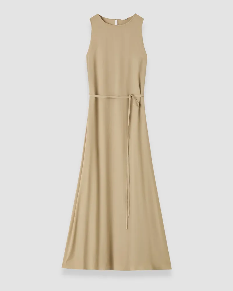 Joseph Lottie Silk Blend Crepe Dress - Shorter Green