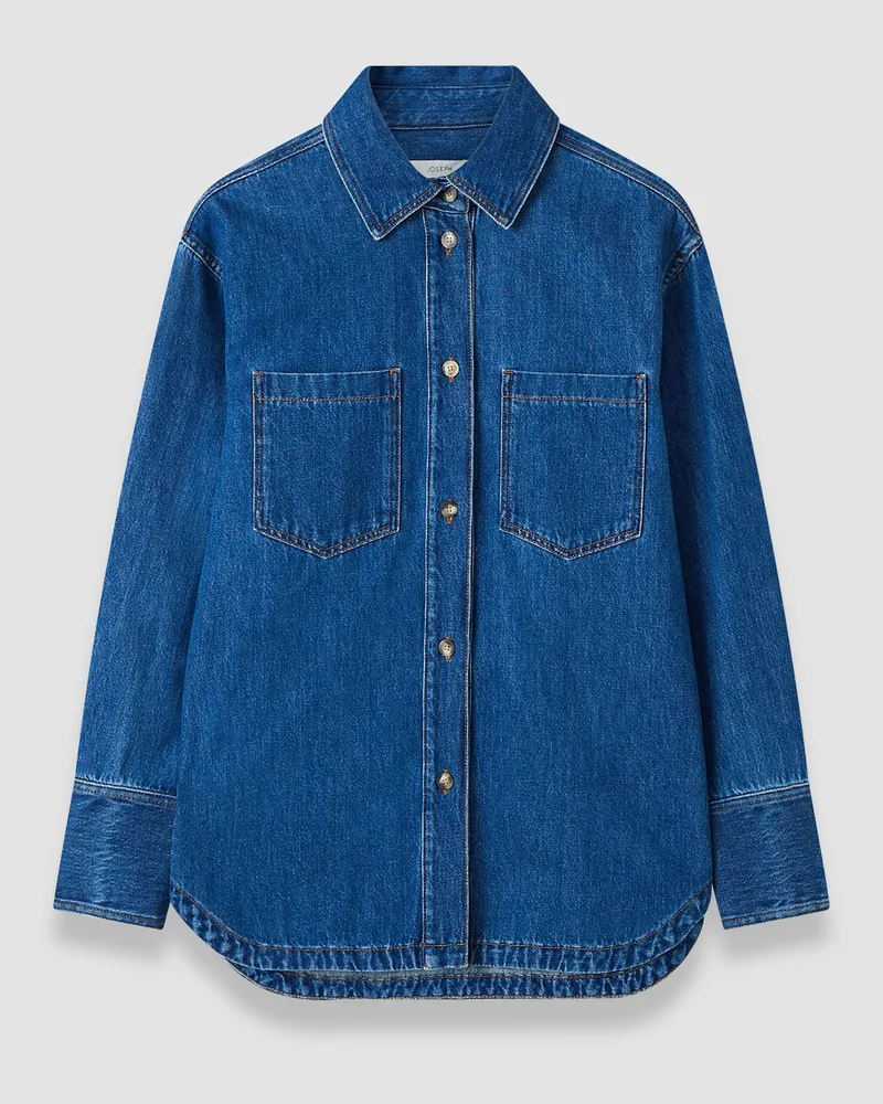 Joseph Idar Light Denim Shirt - 44 