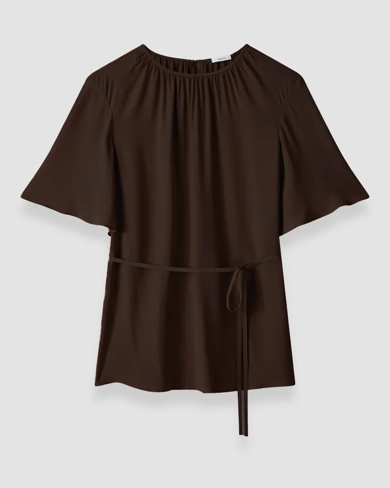 Joseph Libby Silk Blend Crepe Top - 38 