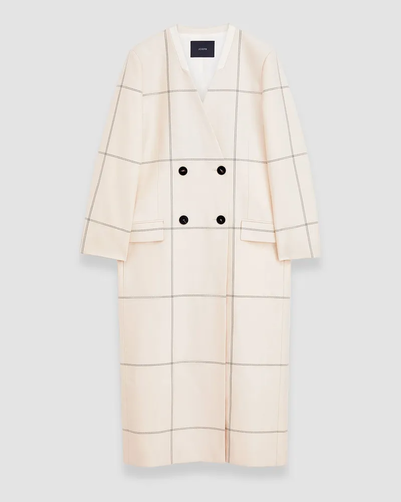 Joseph Wool Tartan Lalo Coat - Regular / 36 