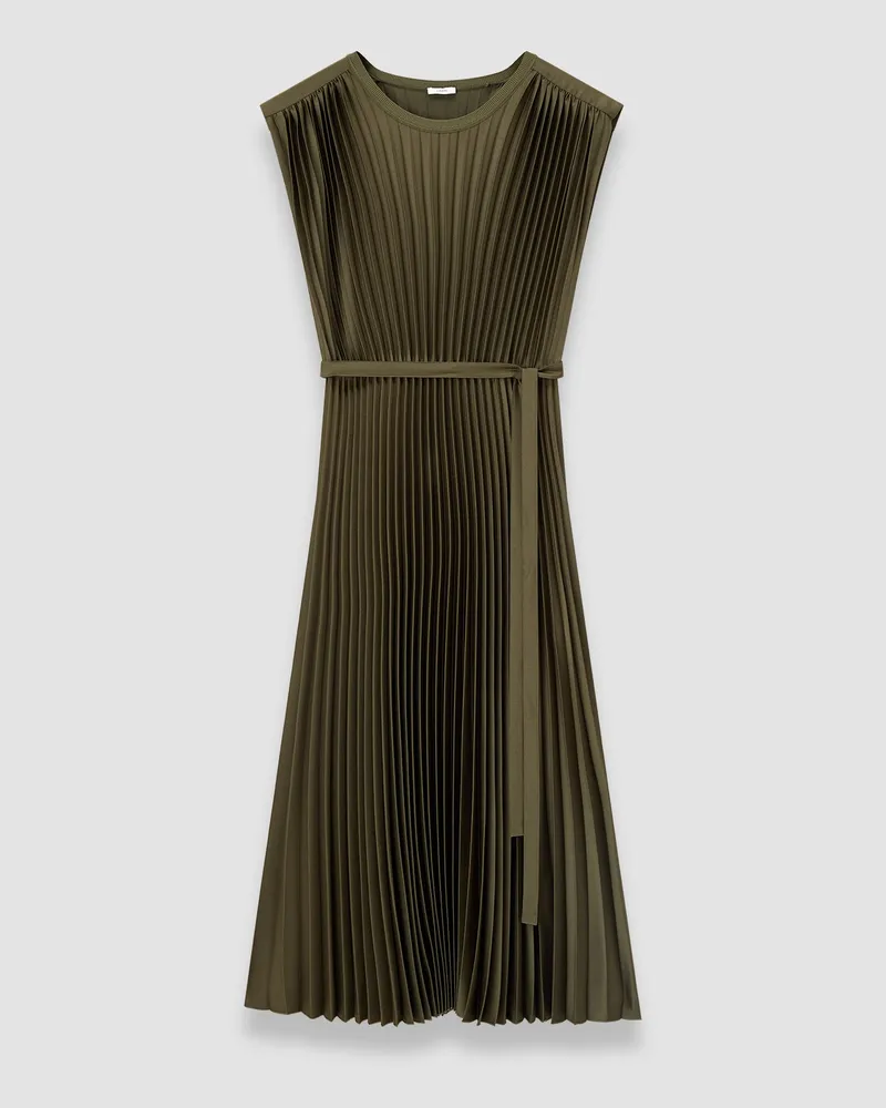 Joseph Volta Knit Weave Plissé Dress - Shorter Green