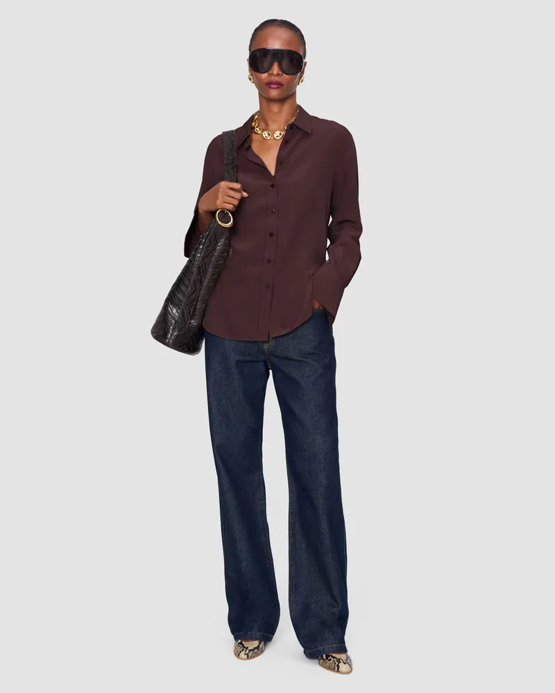 Joseph Joe Crepe de Chine Silk Blouse - 48 