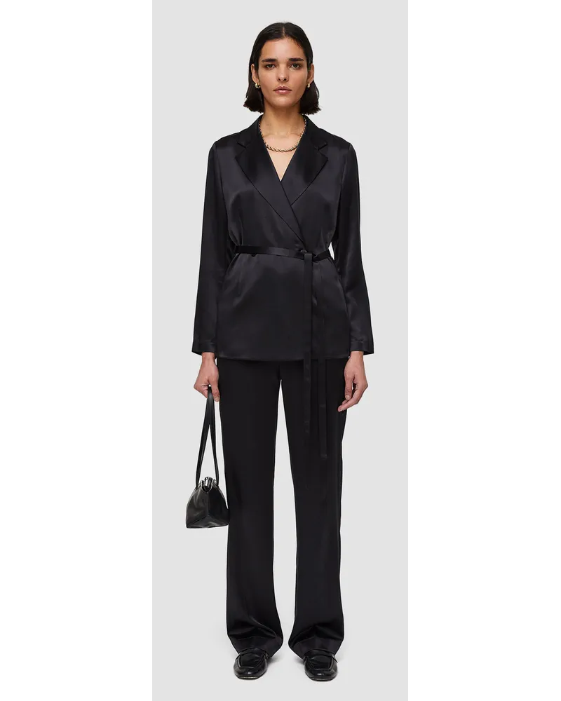 Joseph Silk Satin Joubert Jacket Black