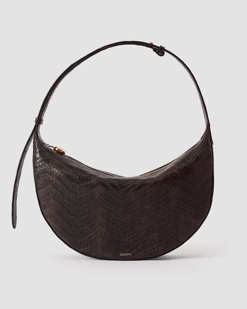 Joseph Large Bean Woven Leather Bag - One Size 
