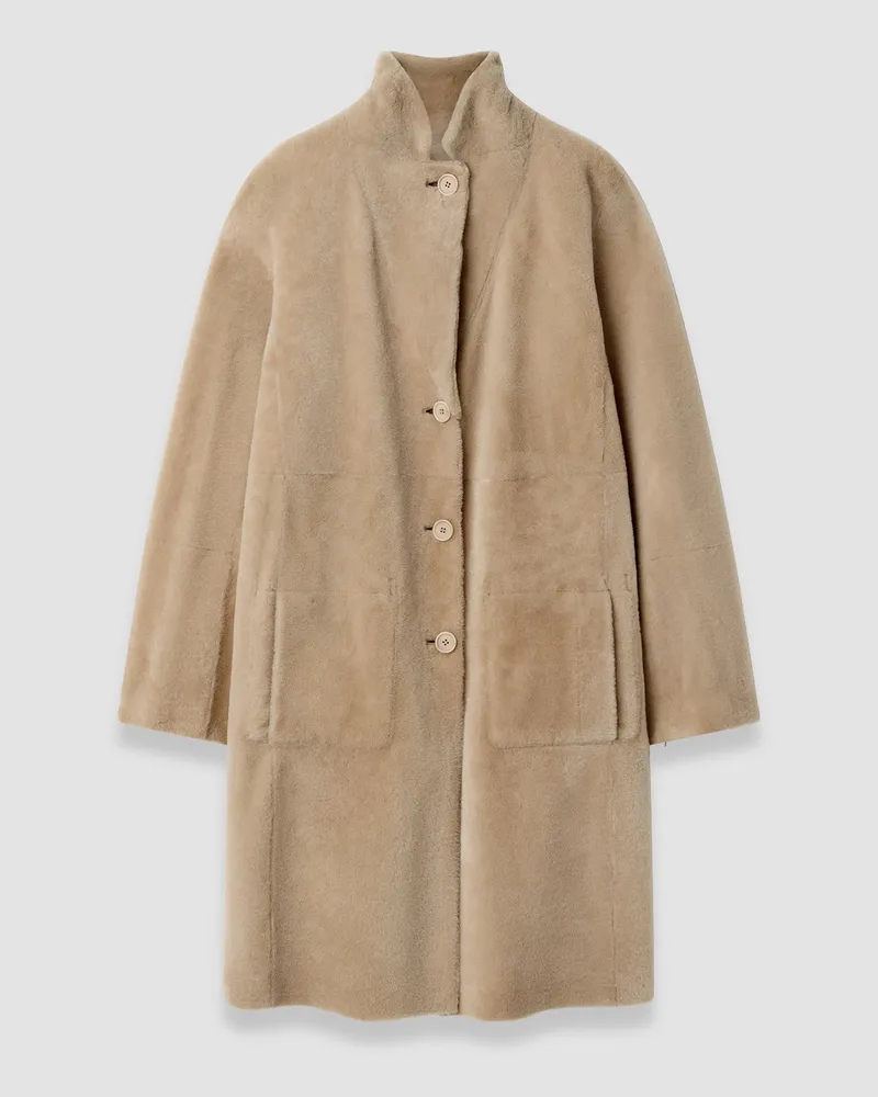 Joseph Britanny Reversible Soft Shearling Jacket - 44 