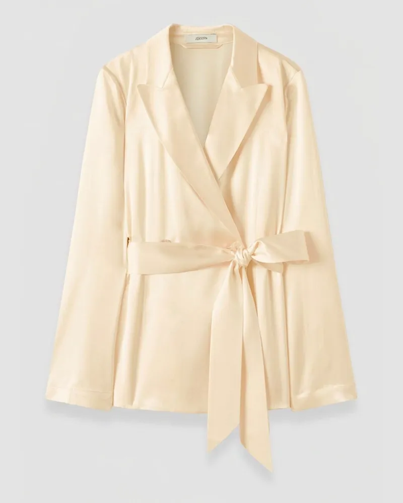 Joseph Archer Silk Satin Jacket - 42 
