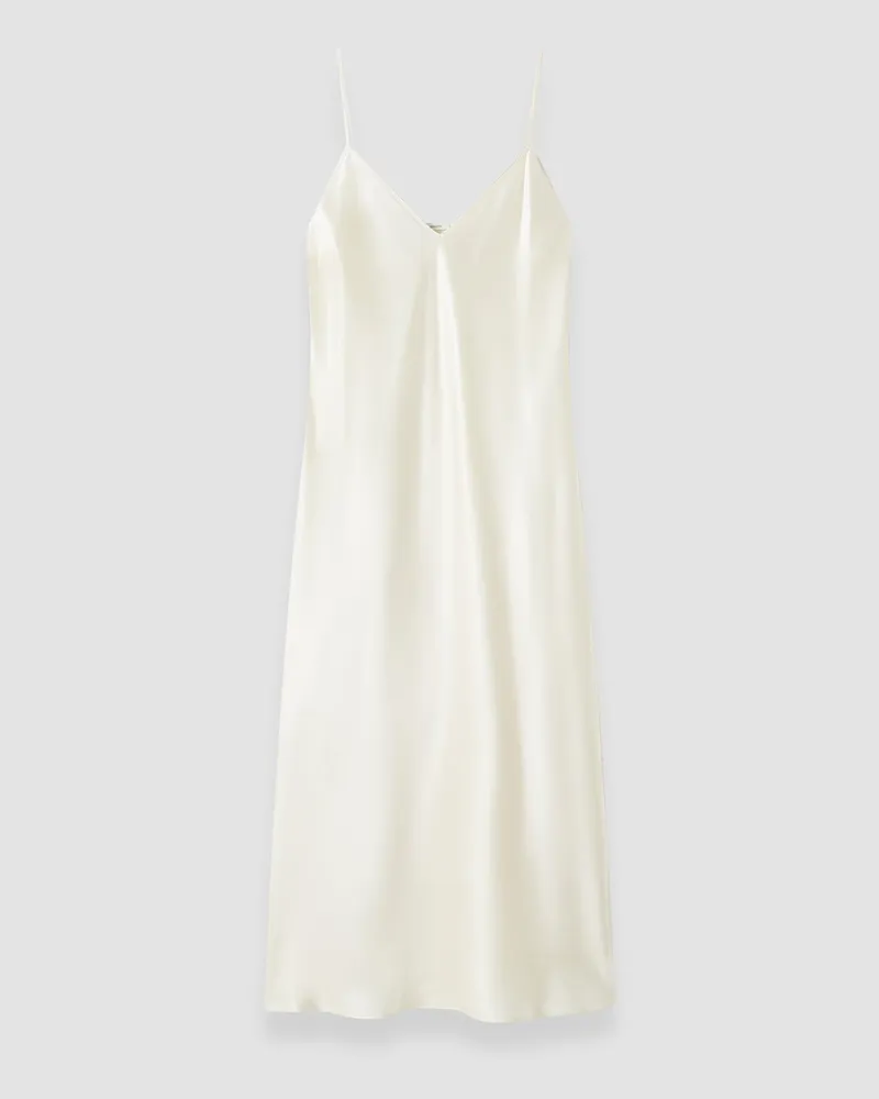 Joseph Clea Silk Satin Dress White