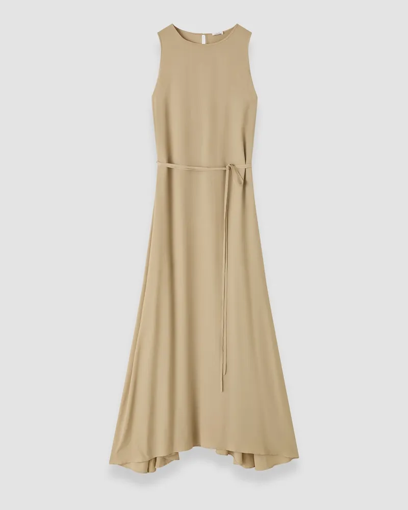 Joseph Lottie Silk Blend Crepe Dress - Shorter Green