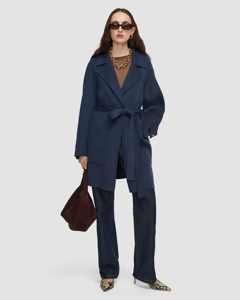 Joseph Frankie Light Double Face Wool Coat - 44 