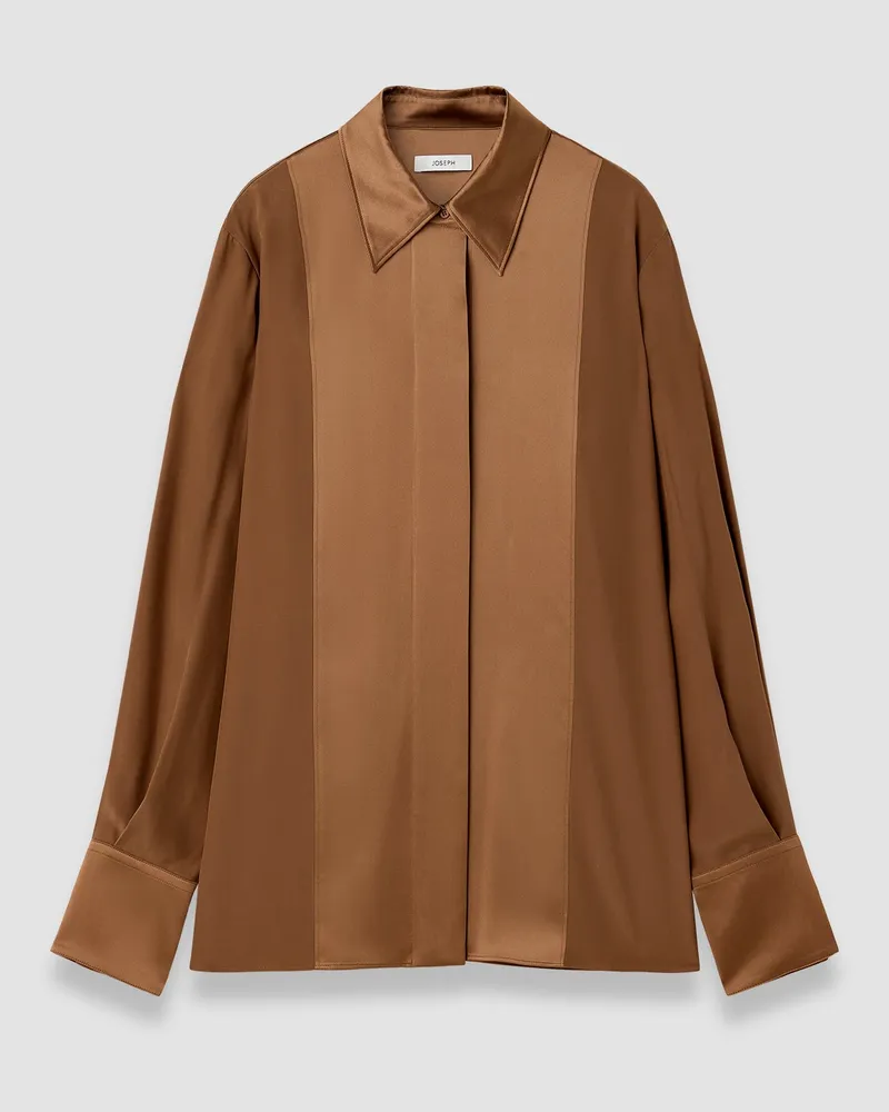 Joseph Childs Silk Satin Blouse - 48 