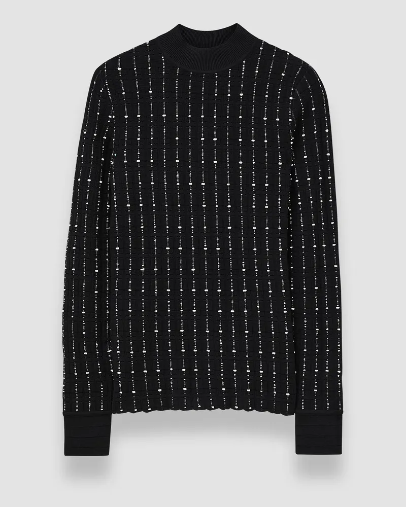 Joseph Fragmented Stripes Mock Neck Top - XXS 