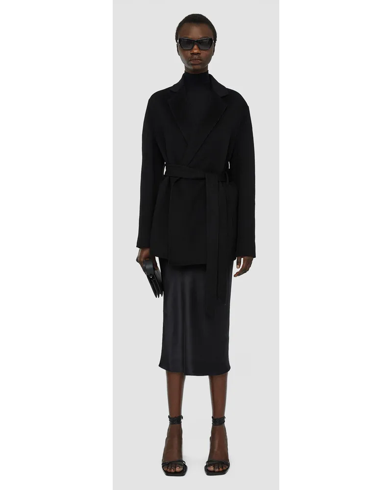 Joseph Double Face Cashmere Cenda Coat Black