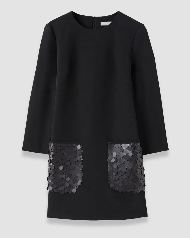 Joseph Bixio Satin Twill Dress Black