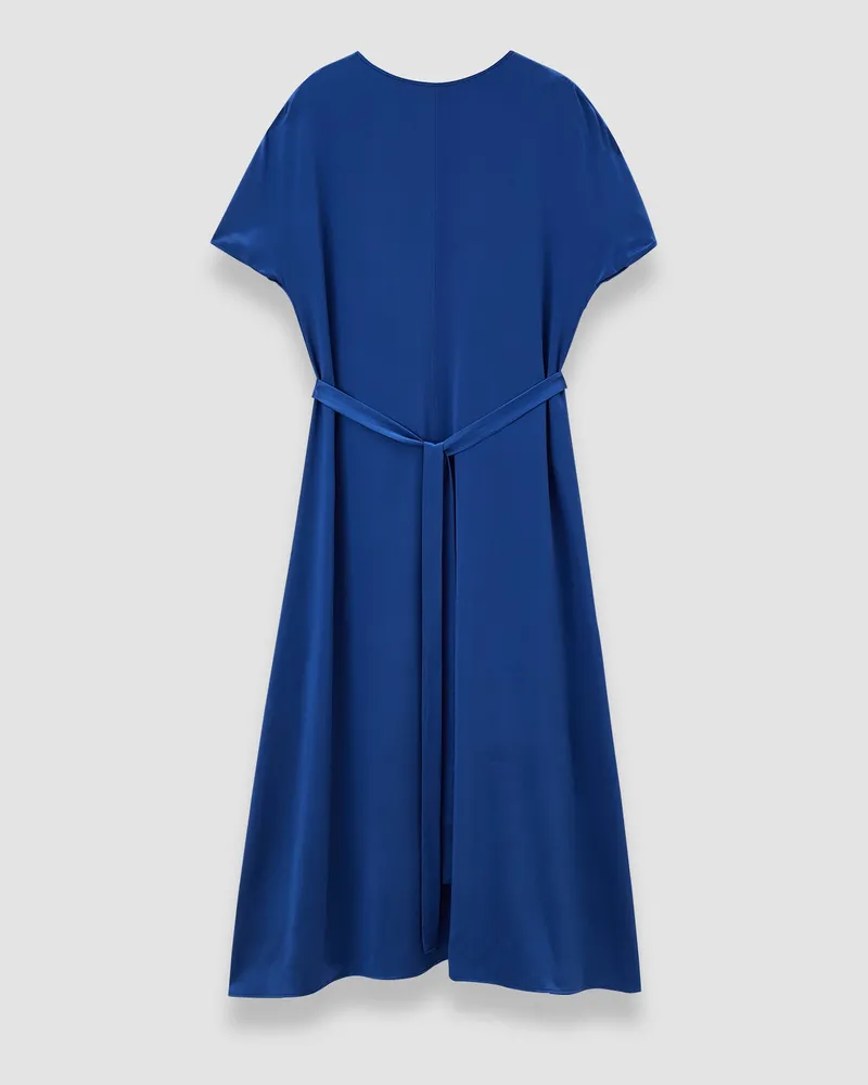 Joseph Daviel Silk Satin Dress Blue