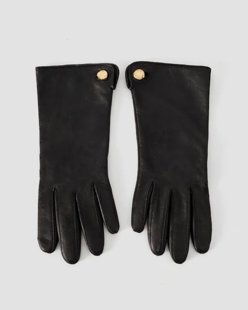 Joseph Florie Leather Gloves Black