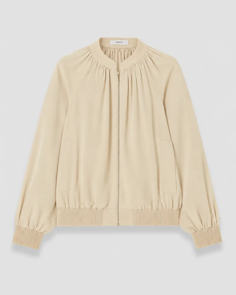 Joseph Mira Satin Twill Bomber Jacket - 36 