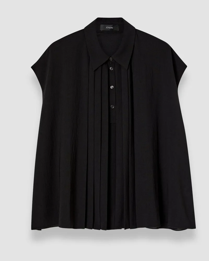 Joseph Antin Airy Plissé Blouse - 42 