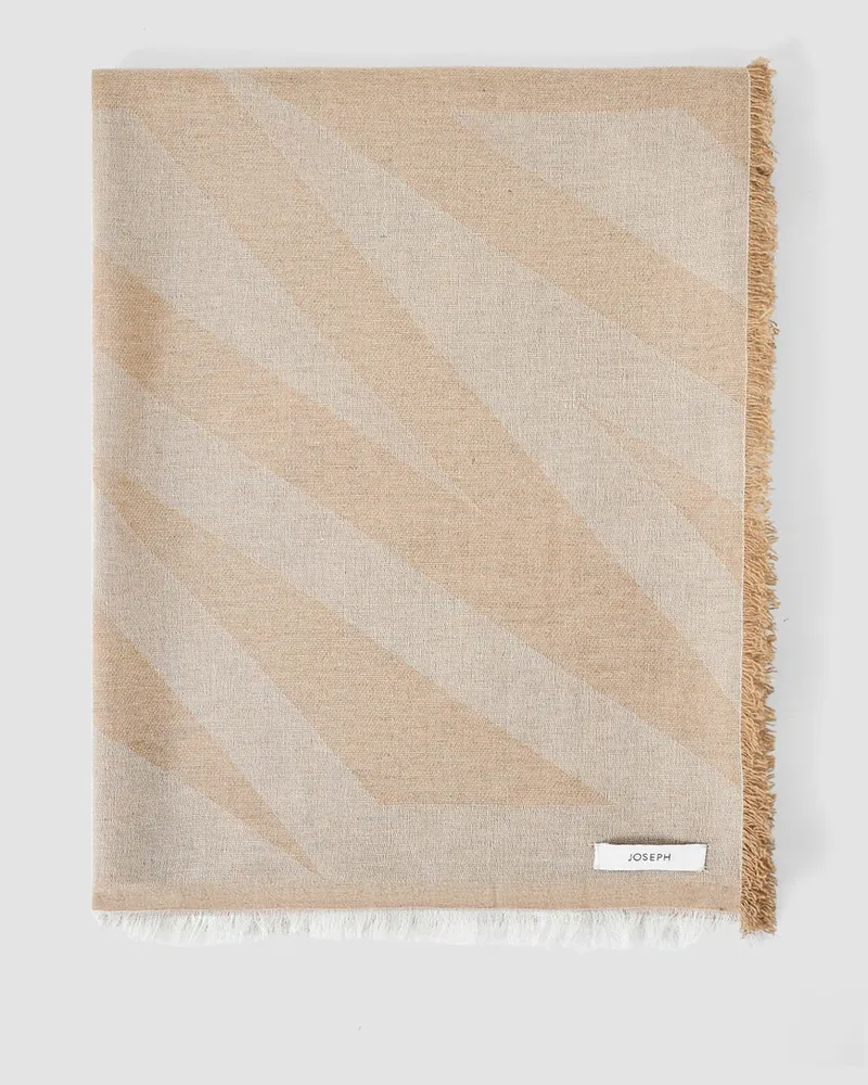 Joseph Azalea Wool Cashmere Scarf White