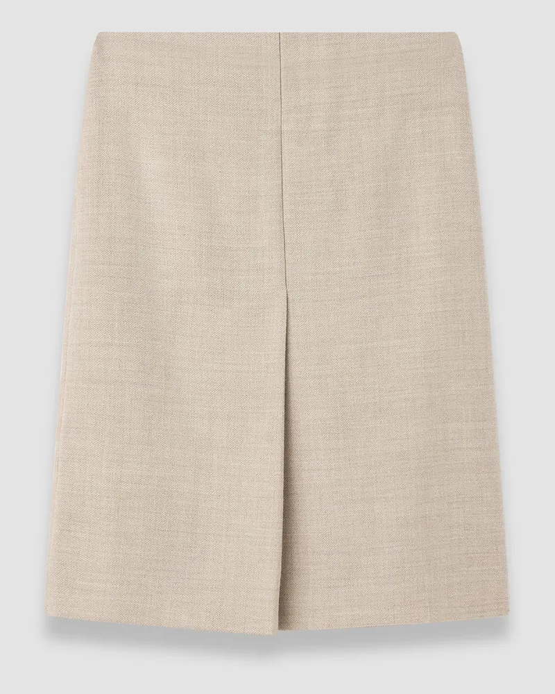 Joseph Duggan Virgin Wool Skirt White