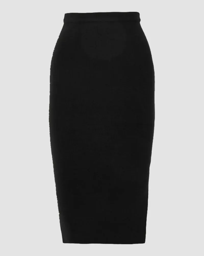Joseph Silk Stretch Pencil Skirt Black