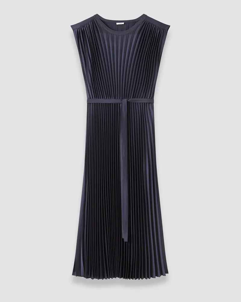 Joseph Volta Knit Weave Plissé Dress - Shorter Blue