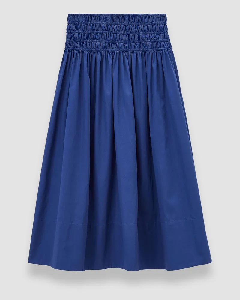 Joseph Leonie Cotton Sateen Skirt Blue