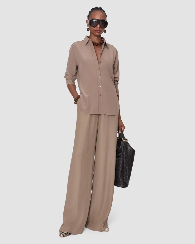 Joseph Joe Crepe de Chine Silk Blouse - 48 