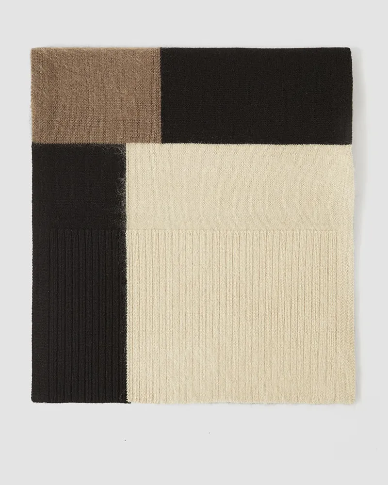 Joseph Overlay Merino Wool Scarf Grey