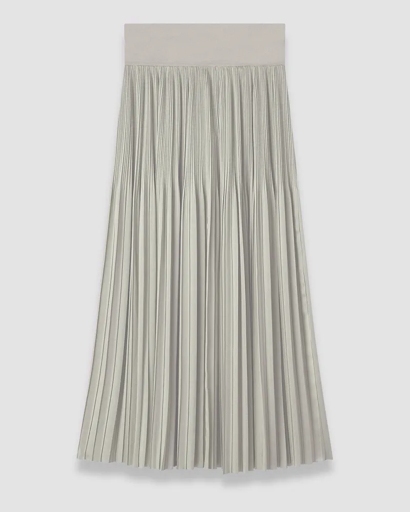 Joseph Rabat Pleated Satin Skirt - Shorter Beige
