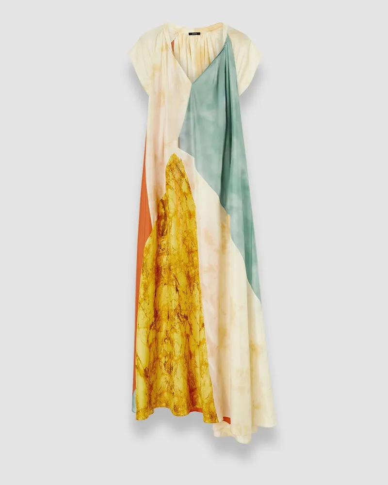 Joseph Tulipa Planchart Print Silk Dress Multicolour