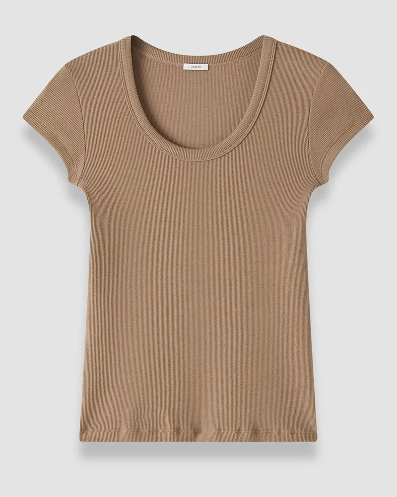 Joseph Saba Cotton Rib Top - XXS 