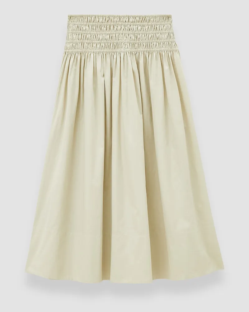 Joseph Leonie Cotton Sateen Skirt Beige