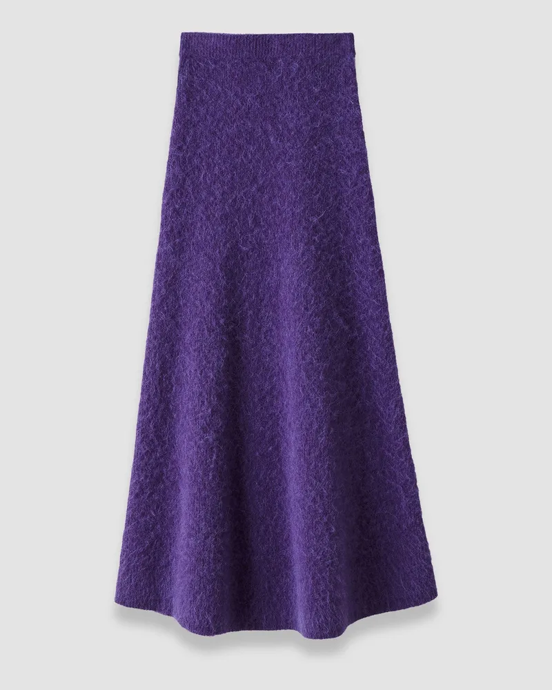 Joseph Mairie Brushed Alpaca Skirt Purple
