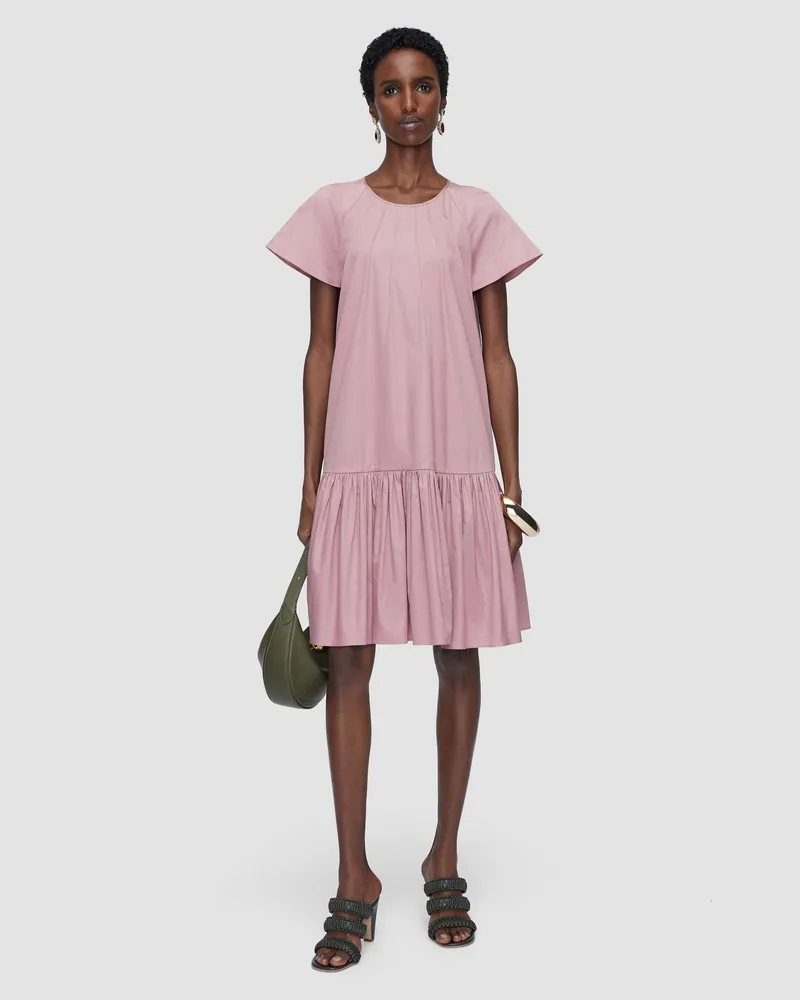 Joseph Tazi Cotton Sateen Dress Pink