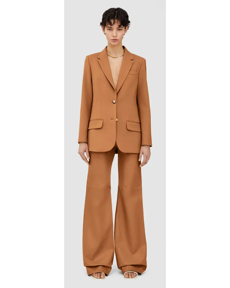 Joseph Tailoring Wool Stretch Jackie Jacket Clay