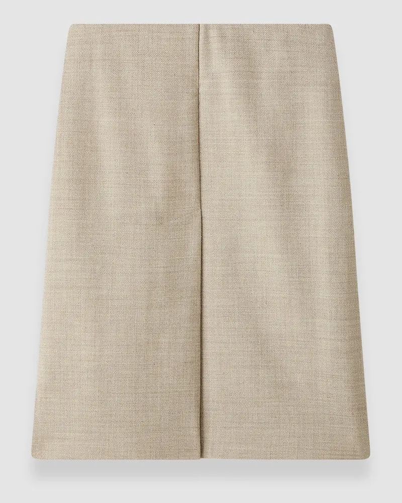 Joseph Duggan Virgin Wool Skirt White