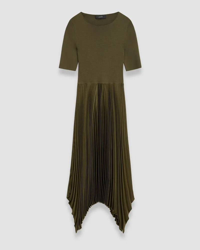 Joseph Knit Weave Plissé Darno Dress - Regular Green