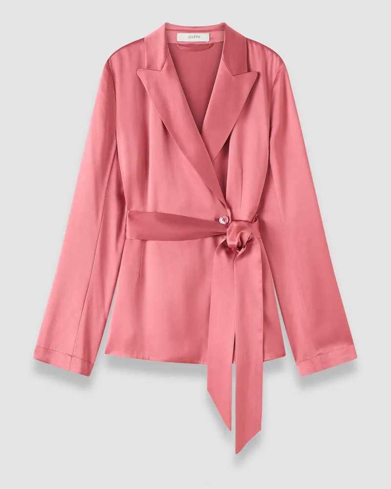 Joseph Archer Silk Satin Jacket - 44 