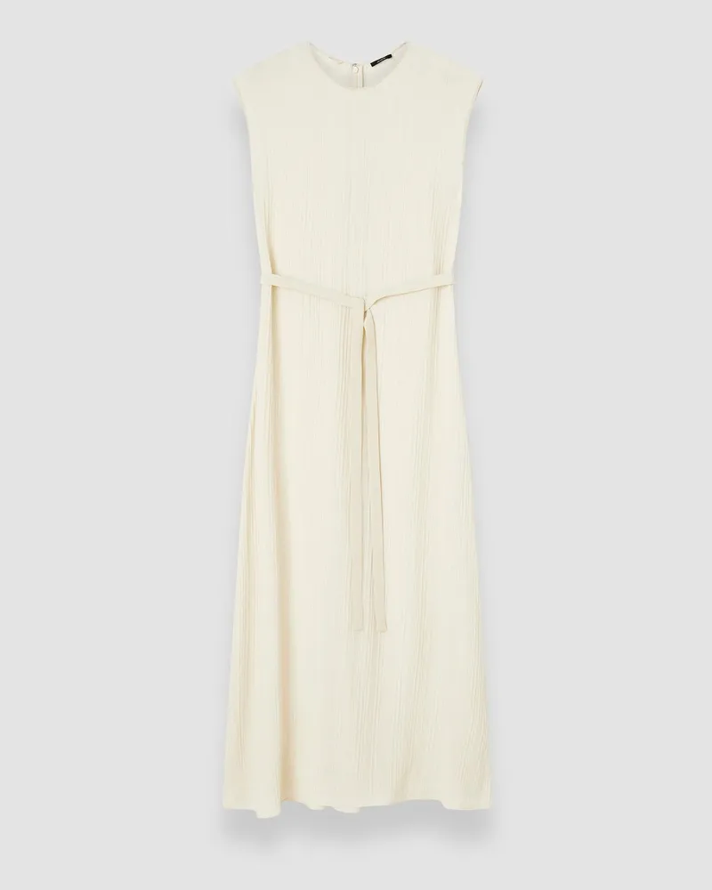Joseph Garnier Pleat Jacquard Dress White