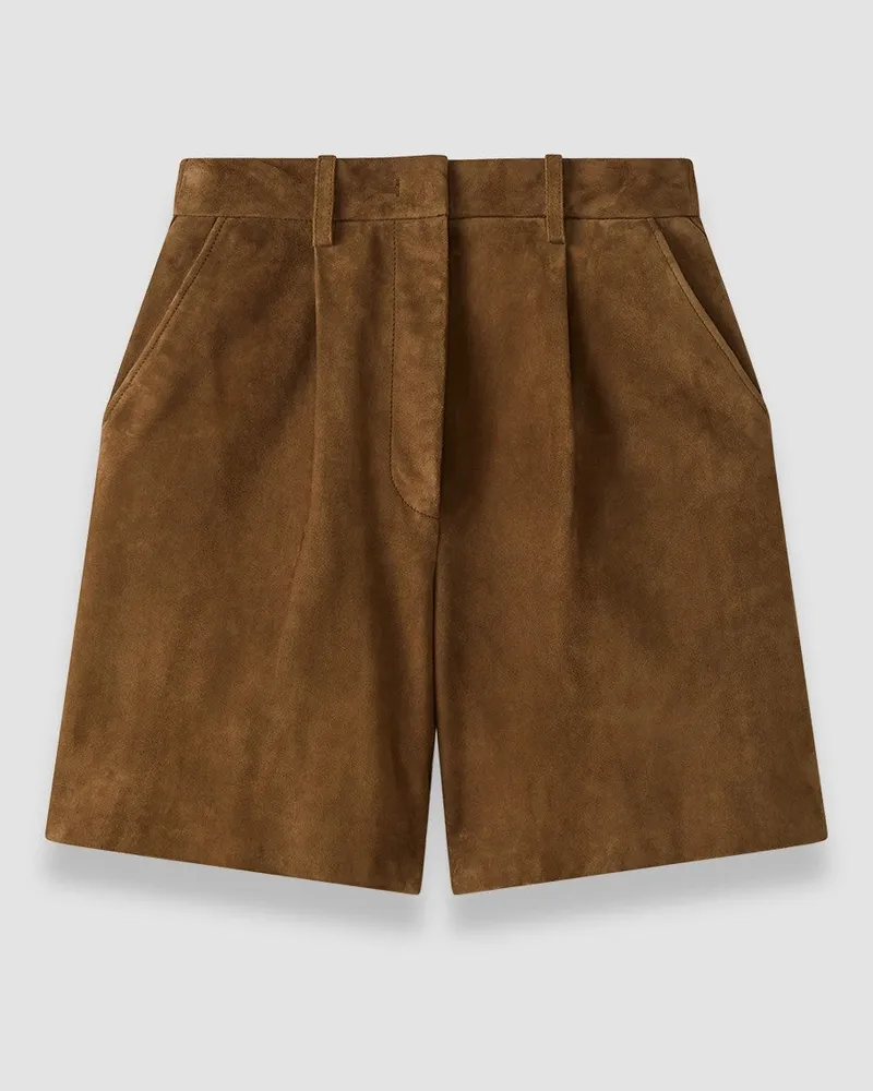 Joseph Suze Light Suede Shorts - 44 