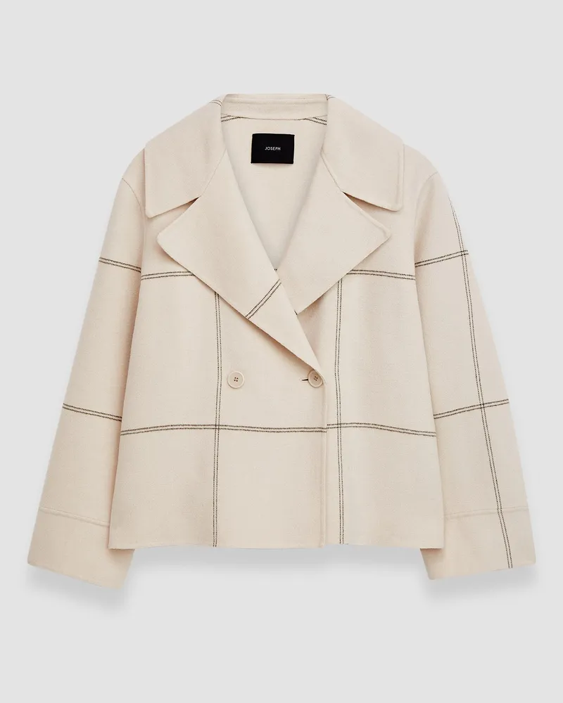 Joseph Double Face Tartan Rollet Jacket - 40 