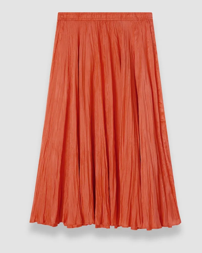 Joseph Sully Habotai Silk Skirt - Shorter Orange