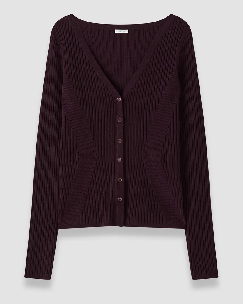Joseph Alba Merino Wool Rib Cardigan - XXS 
